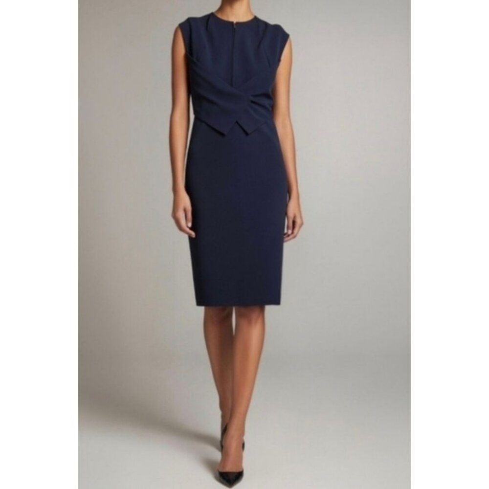 Greta Contantine Rolda Dress Navy Size Large